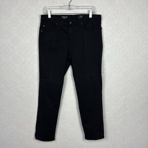 Adriano Goldschmied The Prima Crop Cigarette Black Pants jeans Stretchy 30 Mid